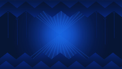 Abstract blue background with geometric lines. Dynamic waves. vector illustration.