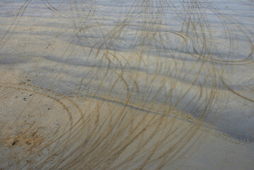 Traces sur le sable