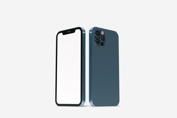 Mobile  Isolated Mockup Blank