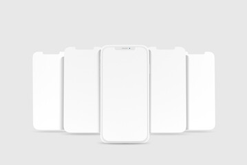 Blank smart Phone Screen App Mockups