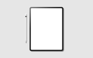 Realistic Blank Tablet For Mockup 