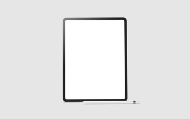 Realistic Blank Tablet For Mockup 