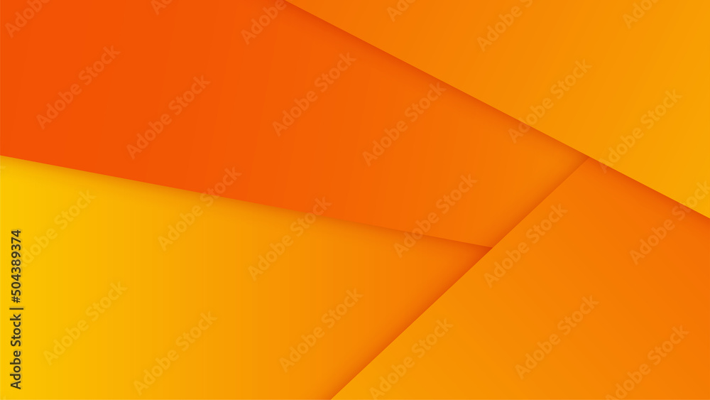 Wall mural modern gradient orange abstract with smooth line design background