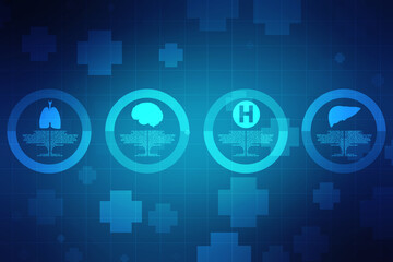 Medical and Health care concept background, Medical Science, Biotechnology concept background