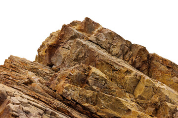 cliff rock stone details textures and patterns on white background