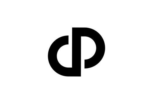 jp pj p j initial letter logo