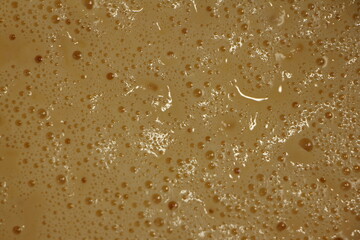 Liquid yeast-free dough for thin pancakes. Delicious lace pancakes. 