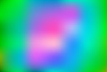 Light Multicolor, Rainbow vector blurred and colored background.