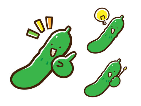 色々な表現ポーズをするかわいいキュウリの手書き風イラストセット Stock Vector Adobe Stock 色々な表現ポーズをするかわいいキュウリの手書き風イラストセット Stock Vector Adobe Stock