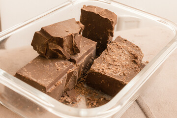 Pieces of chocolate