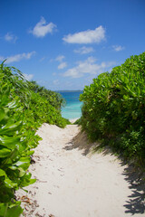 宮古島の砂浜ビーチ