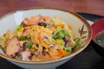 タコが入ったちゃんぷる