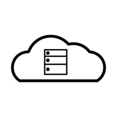 Cloud technology. Abstract polygonal wireframe cloud storage sign with two arrows up and down isolated on white with dots. Cloud computing, big data Concept illustration or background-01