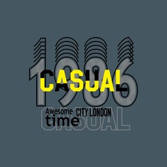 awesome city london Premium Vector illustration of a text graphic. suitable screen printing and DTF for the design boy outfit of t-shirts print, shirts, hoodies baba suit, kids cottons, etc.
