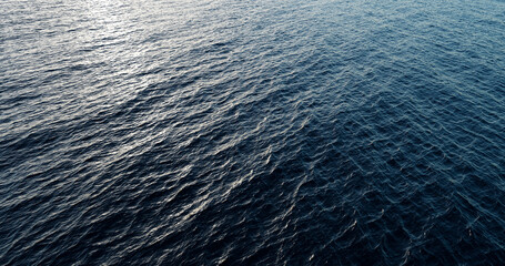 3d render, 3d illustration. Beautiful blue sea with waves.