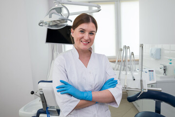Portrait of a female dentist.