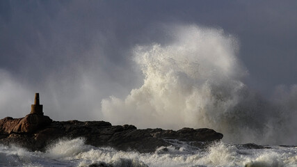 Fototapeta na wymiar Storm on the coast