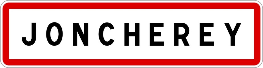 Panneau entrée ville agglomération Joncherey / Town entrance sign Joncherey