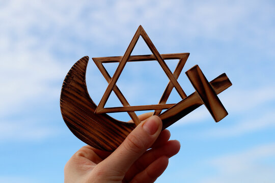 Interfaith and interreligious concept.