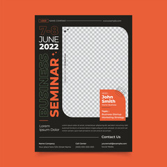 Business Seminar Flyer Template Print Ready