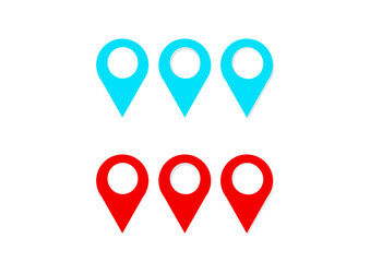 Vector location icon in modern design style for web site and mobile app or your graphic and illustration - obrazy, fototapety, plakaty