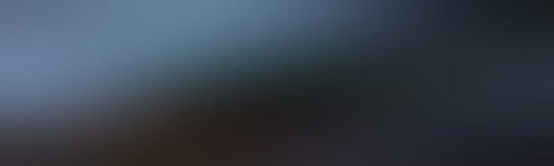 Wide abstract blur smooth image gray blue. Luxury background element gradient black. Blur template. - obrazy, fototapety, plakaty