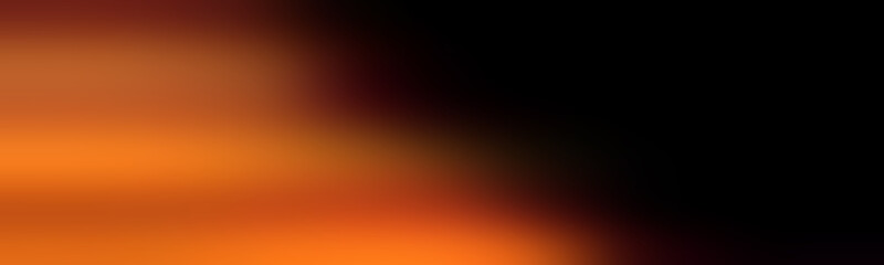 Naklejka premium Wide computer screen wallpaper black. Completely new illustration in a vague style deep orange. Abstract background for other compositions.