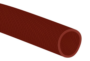 Flexible water hose. vector illustration