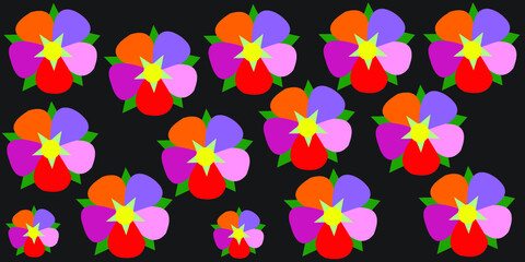colorful flowers background