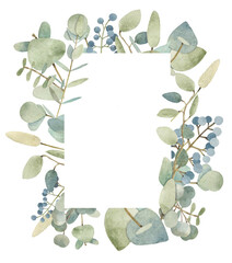 Watercolor wreaths and frames.