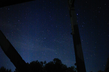 stars above the railway