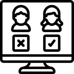 Computer Candidate Selection Icon