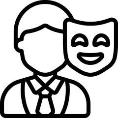 Masked Corrupt Candidate Icon