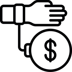 Tied To Debt Icon