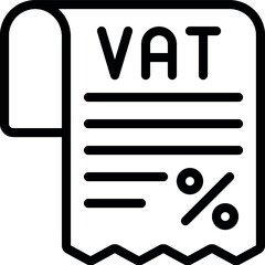 VAT Receipt Icon - obrazy, fototapety, plakaty