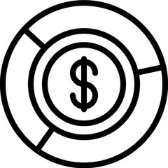 Money Pie Chart Icon