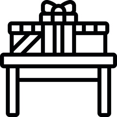 Gift Table Icon