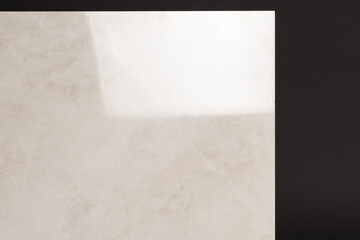 Porcelain tiles with a stone texture on a dark gray background