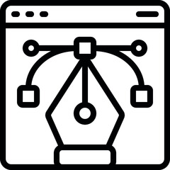 Vector Website Design Icon