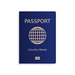 Blue passport cover