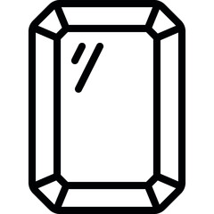 Rectangle Gemstone Icon