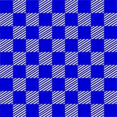 Abstract Squares  blue background Checkered Lattice Pattern  stripes lines  blue 