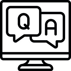 Q And A Computer Icon