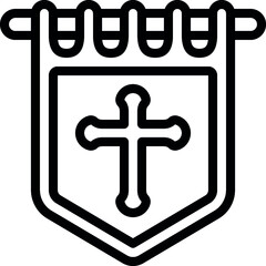 Obraz premium War Banner Icon