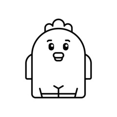 Chick icon. Icon design. Template elements. Flat style