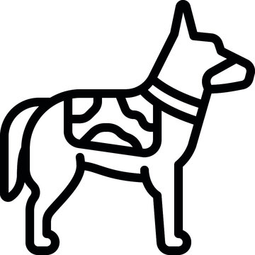 Military Dog Icon