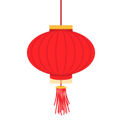 Chinese Lantern vector. Chinese new year poster. Free space for text.