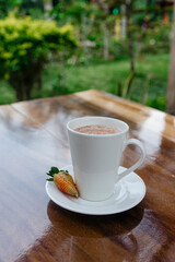 delicious cup of hot chocolate