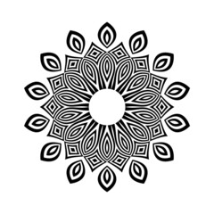 Abstract decorative geometric circle pattern.