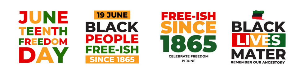 Juneteenth Day, celebration freedom, emancipation day in 19 june, African-American history and heritage.